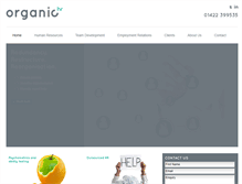 Tablet Screenshot of organichr.co.uk